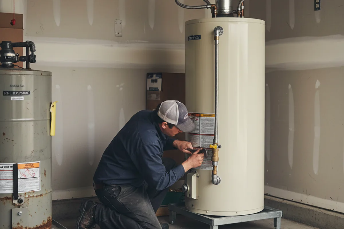 Water heater and shutoff valve replacement in Granada Hills